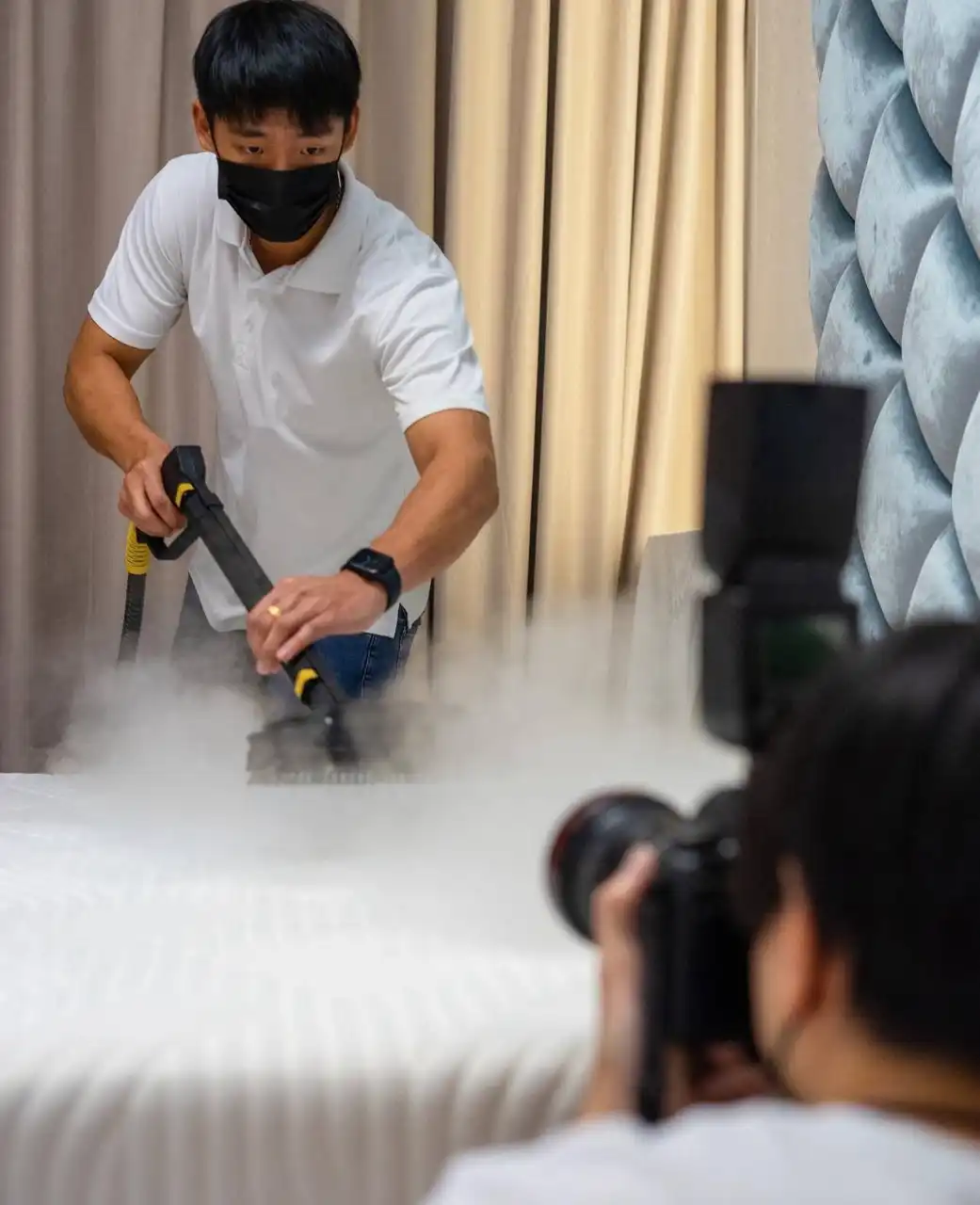 Professional mattress cleaning service in Singapore by SoClean - expert cleaning and sanitization