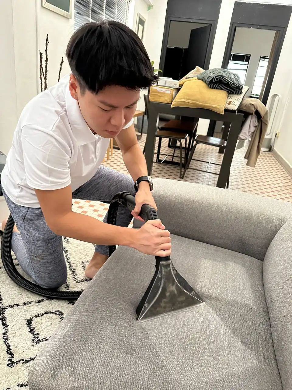 Professional sofa cleaning service in Singapore by SoClean - expert cleaning and sanitization